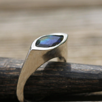 Labradorite Ring, Sterling Silver Ring For Women, Statement Ring, Marquise Gemstone Ring, Bridal Ring, Wedding Ring, Christmas Gift